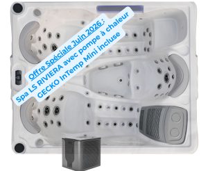 Spa RIVIERA Eco Energie Plus (2026) 3 places, avec Pompe à Chaleur