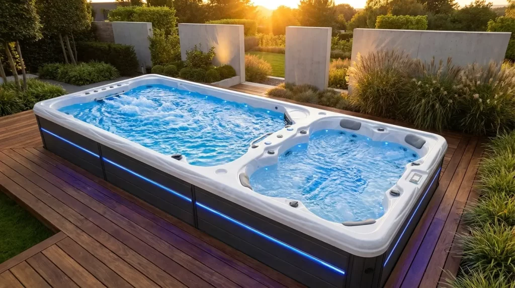 Spa de nage bi-zone : le guide complet pour bien choisir son double bassin, Ligne-Spa