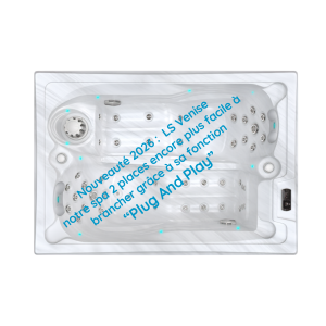 Spa LS VENISE Ecomax - Spa 2 places allongées - Plug and Play