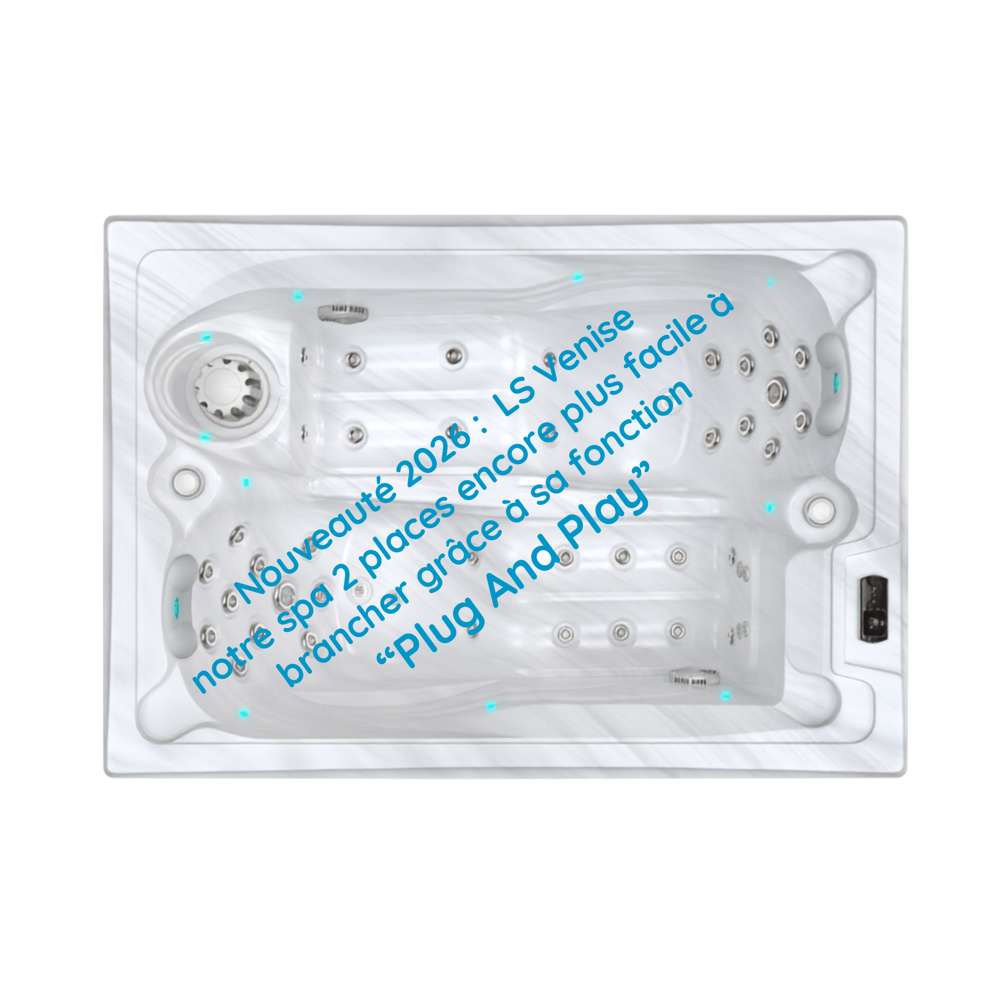 Spa LS VENISE Ecomax – Spa 2 places allongées – Plug and Play SPAS Ligne-Spa Spa LS VENISE Ecomax – Spa 2 places allongées – Plug and Play SPAS Ligne-Spa