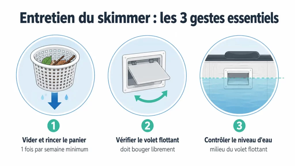 Skimmer pour spa : rôle, fonctionnement et entretien du composant clé de votre filtration, Ligne-Spa