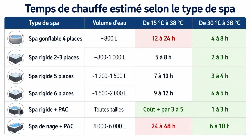 Temps de chauffe d’un spa : combien de temps faut-il vraiment ?, Ligne-Spa