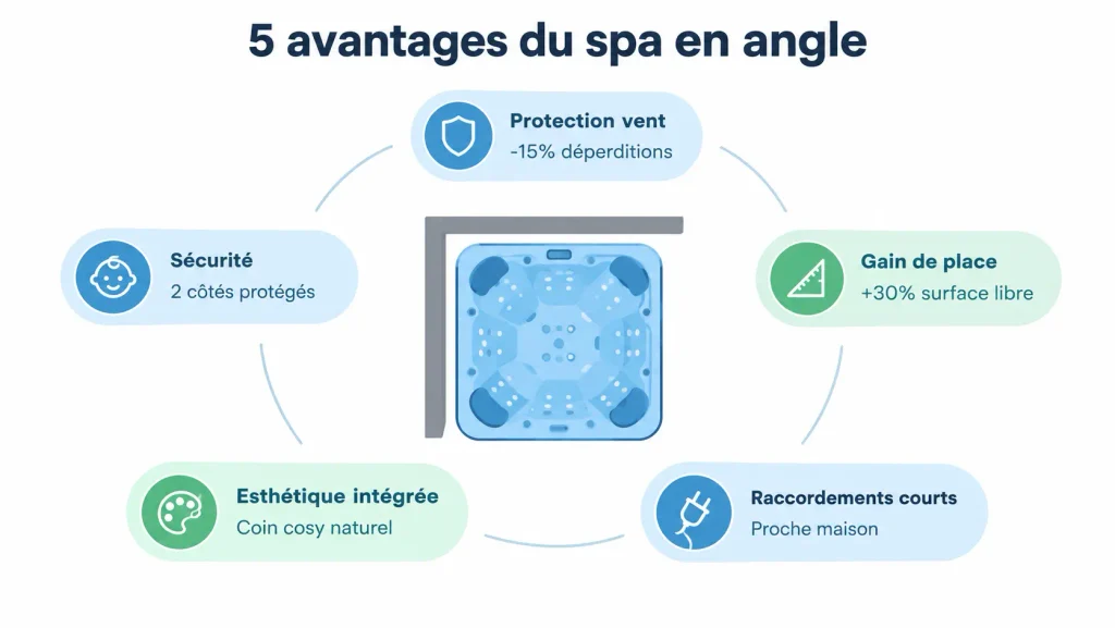 Spa d’angle : le guide complet pour choisir et installer votre spa dans un angle, Ligne-Spa