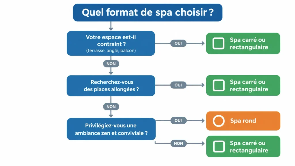 Spa rond ou carré : quel format choisir pour votre installation ?, Ligne-Spa