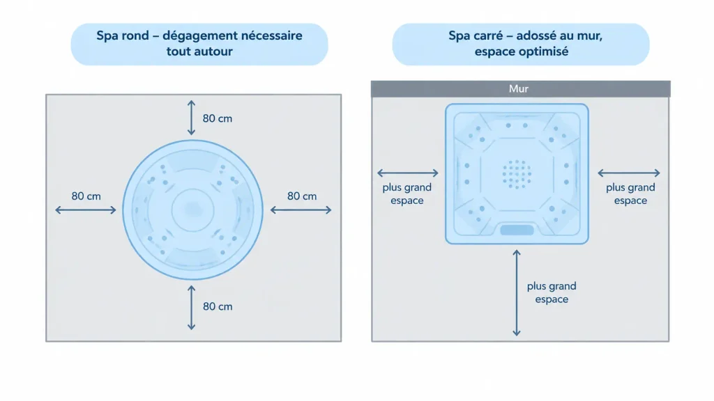 Spa rond ou carré : quel format choisir pour votre installation ?, Ligne-Spa