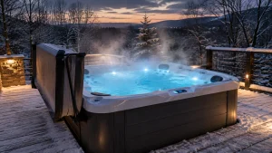 spa ouvert en plein hiver