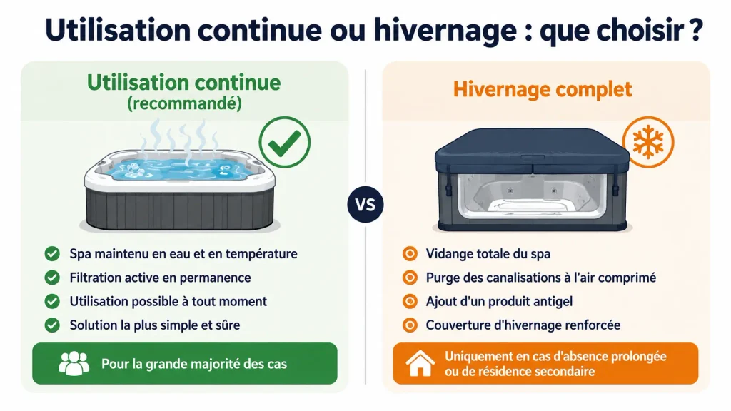 Spa extérieur en hiver : peut-on l’utiliser et comment le protéger ?, Ligne-Spa